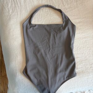 Abercrombie & Fitch Purple/Gray Bodysuit